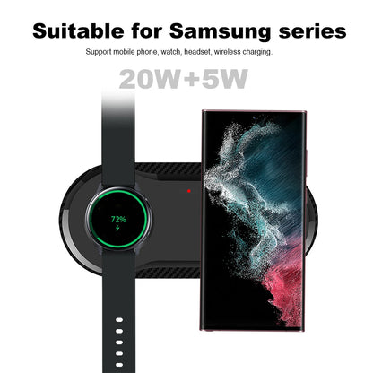 Wireless Charger 2 in 1 Station for Galaxy - Samsung