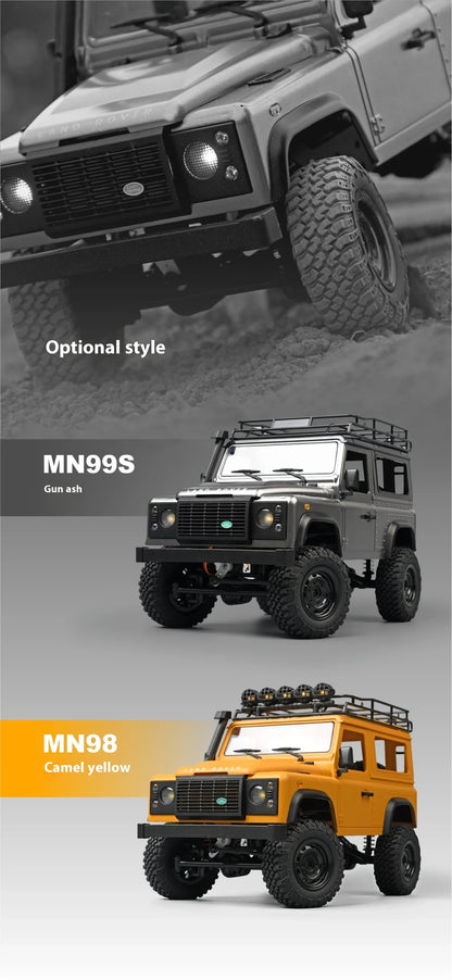 RC Rock Crawler Defender Remote Control Car 1/12 MN99s MN98 4WD