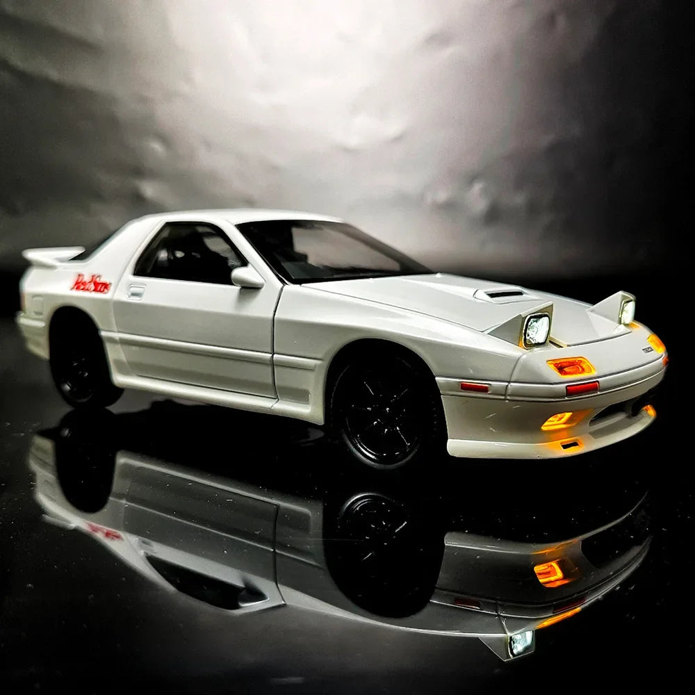 1:24 INITIAL D Mazda RX7 RX-7 -FC  Diecast Car Model Sound and lights*