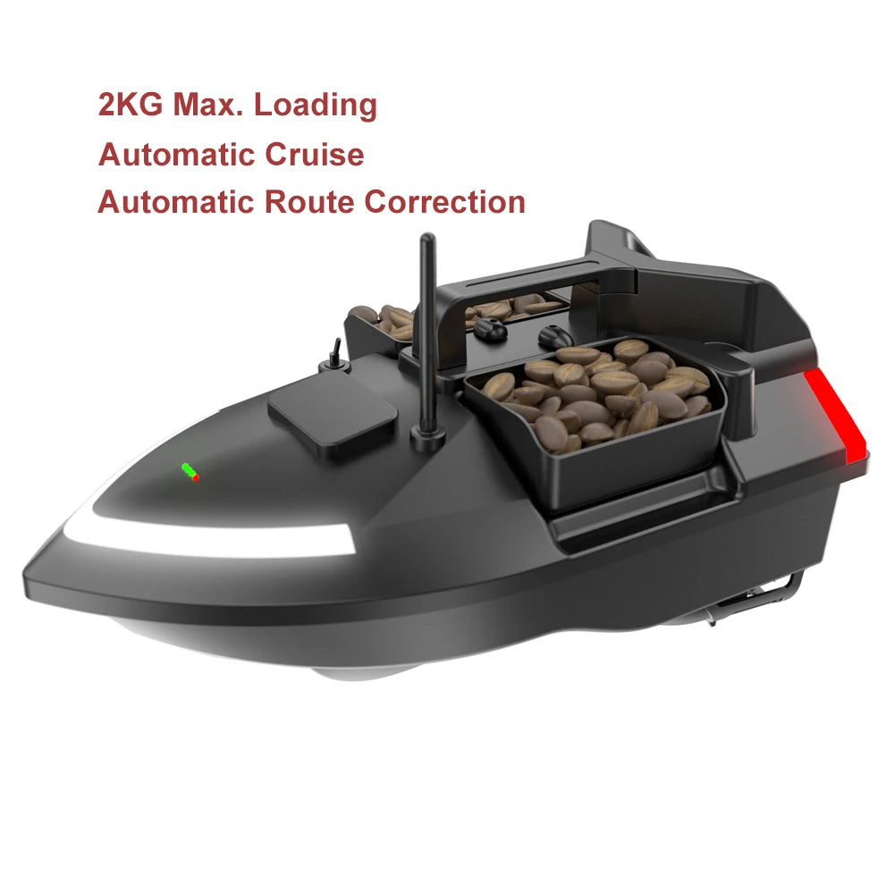 🐟 Bait Boat 500m Remote Control Bait Boat Dual Motor with 2KG Load 🐟