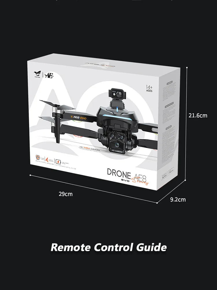 💚 Camera Drone AE8 EVO 6K 360° Obstacle Avoidance 💚