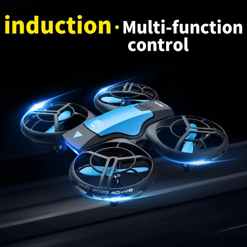 Drone V8 Mini 4K 1080P HD Camera WiFi Fpv Maintains Height Foldable + Case