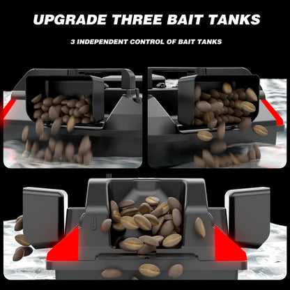 🐟 Bait Boat 500m Remote Control Bait Boat Dual Motor with 2KG Load 🐟