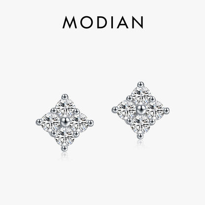 D Colour Moissanite 925 Sterling Silver Dazzling Ideal Cut Stud Earrings