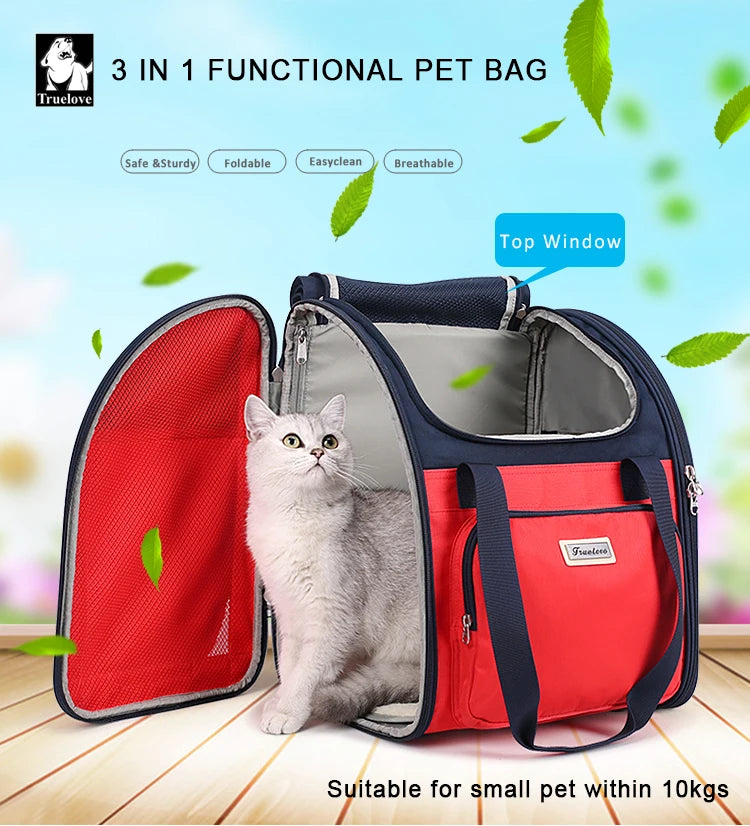 Cat Dog Travel Backpack Multi-Function Luxury Portable Foldable.