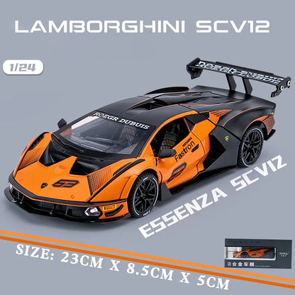 1:24 Lamborghini Essenza SCV12 Track Version Supercar Alloy Die-cast Model*