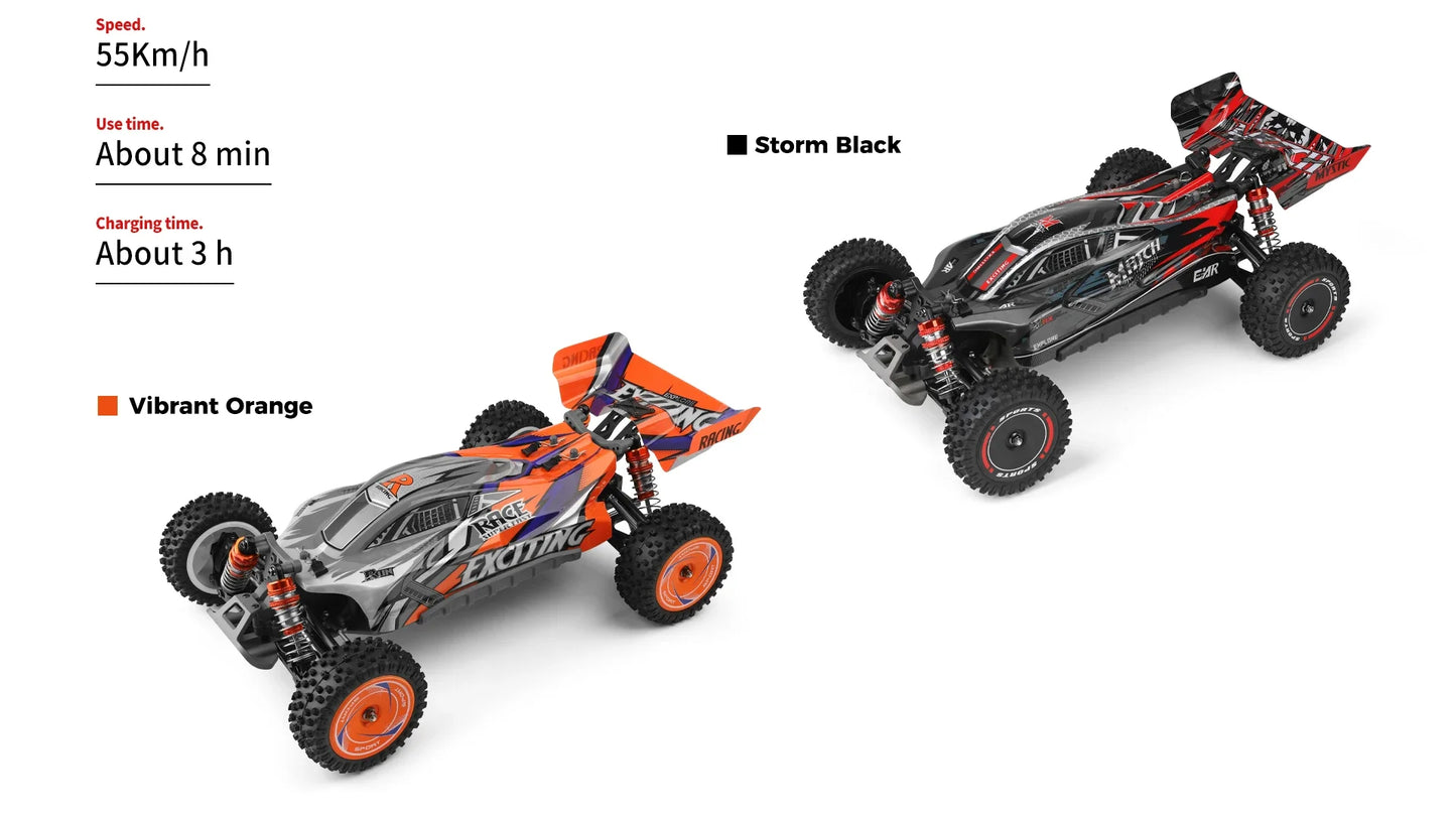 WLtoys 124010 55KM/H RC Car Professional Racing 4WD Off-road High Speed