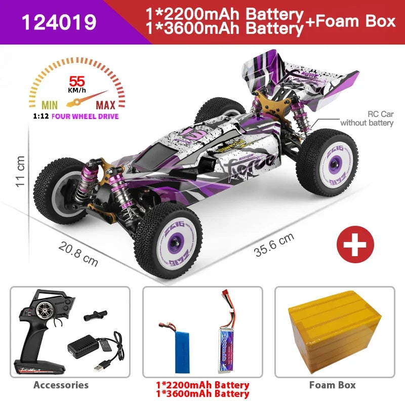 RC Car High Speed Drift Racing Car 124008 124017 75KM/H 4WD