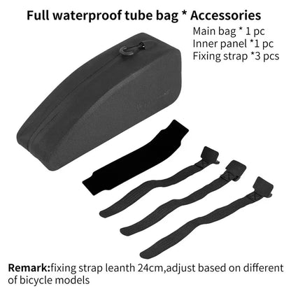 Handlebar Bag Top Tube Nylon TPU Fully Waterproof Triangle Bag by WEST BIKING