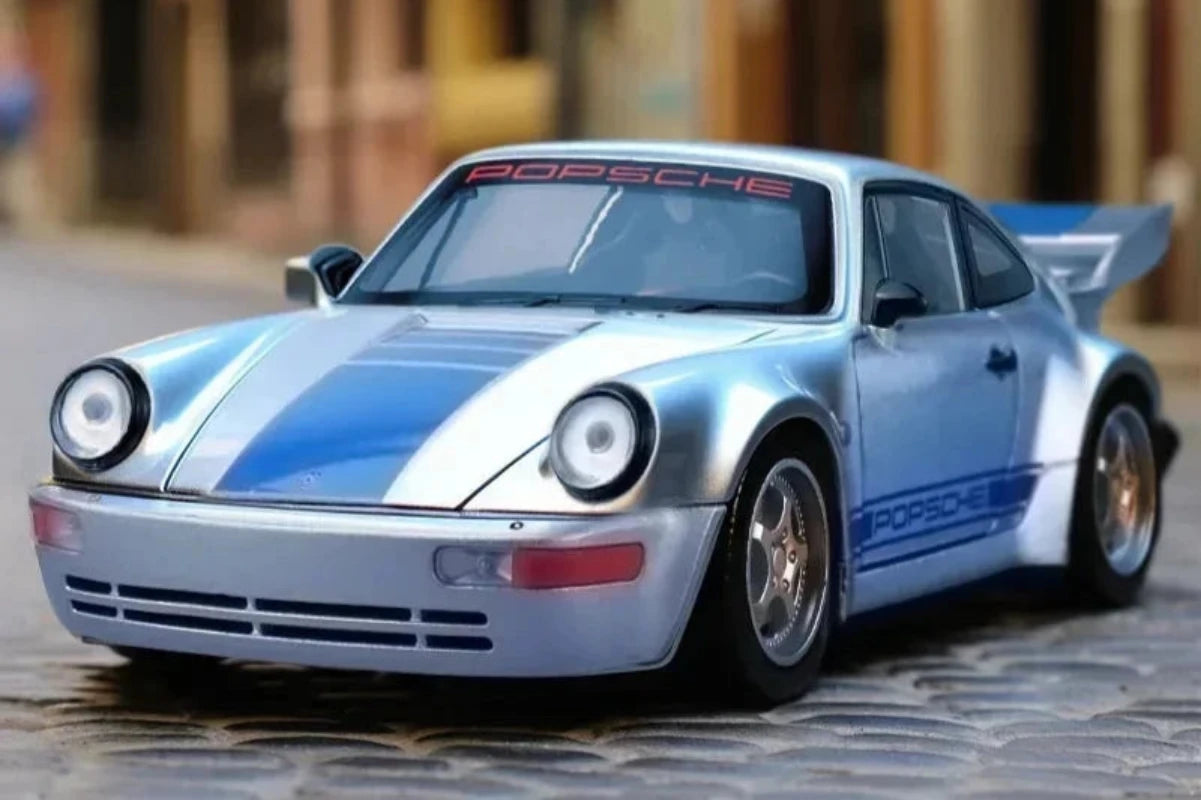 1:24 Porsche 964 RS Classic Sports Car Diecast Model Sound & Lights