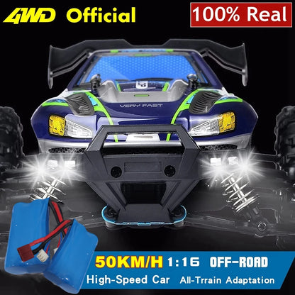 RC Cars Super Brushless 80KM or Brushed 50KM/H 4WD with LED Light