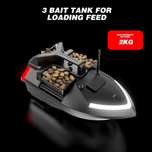 🐟 Bait Boat 500m Remote Control Bait Boat Dual Motor with 2KG Load 🐟