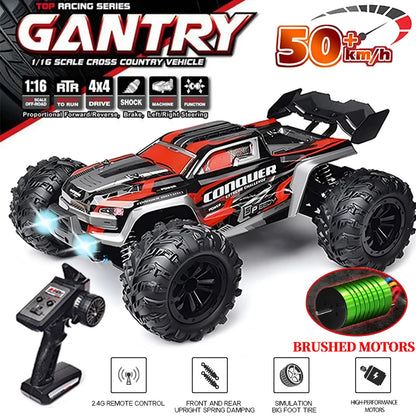 Remote Control Cars with LED Lights. High Speed. 1:16 50KM/H 4WD