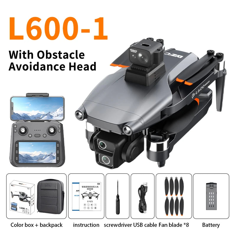 💚 Drone New L600-1 PRO GPS 4K HD Dual Cam Obstacle Avoidance Brushless 5G 💚