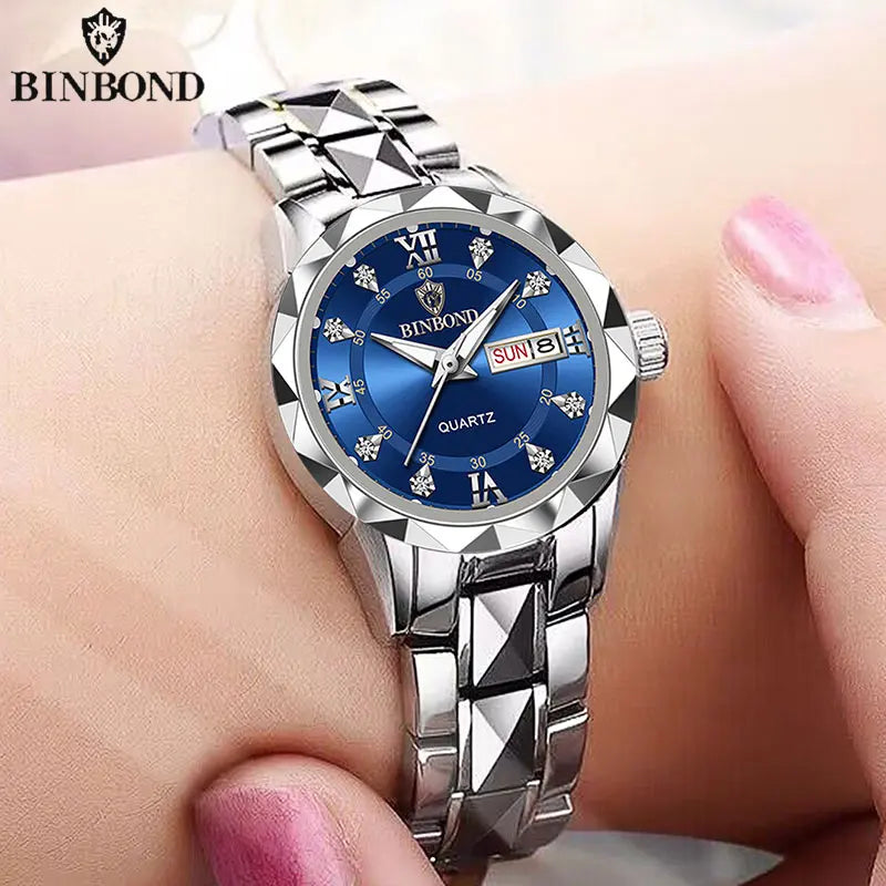 Luxury Fashion Women's Quartz Watch 30M Waterproof Date Wristwatch.