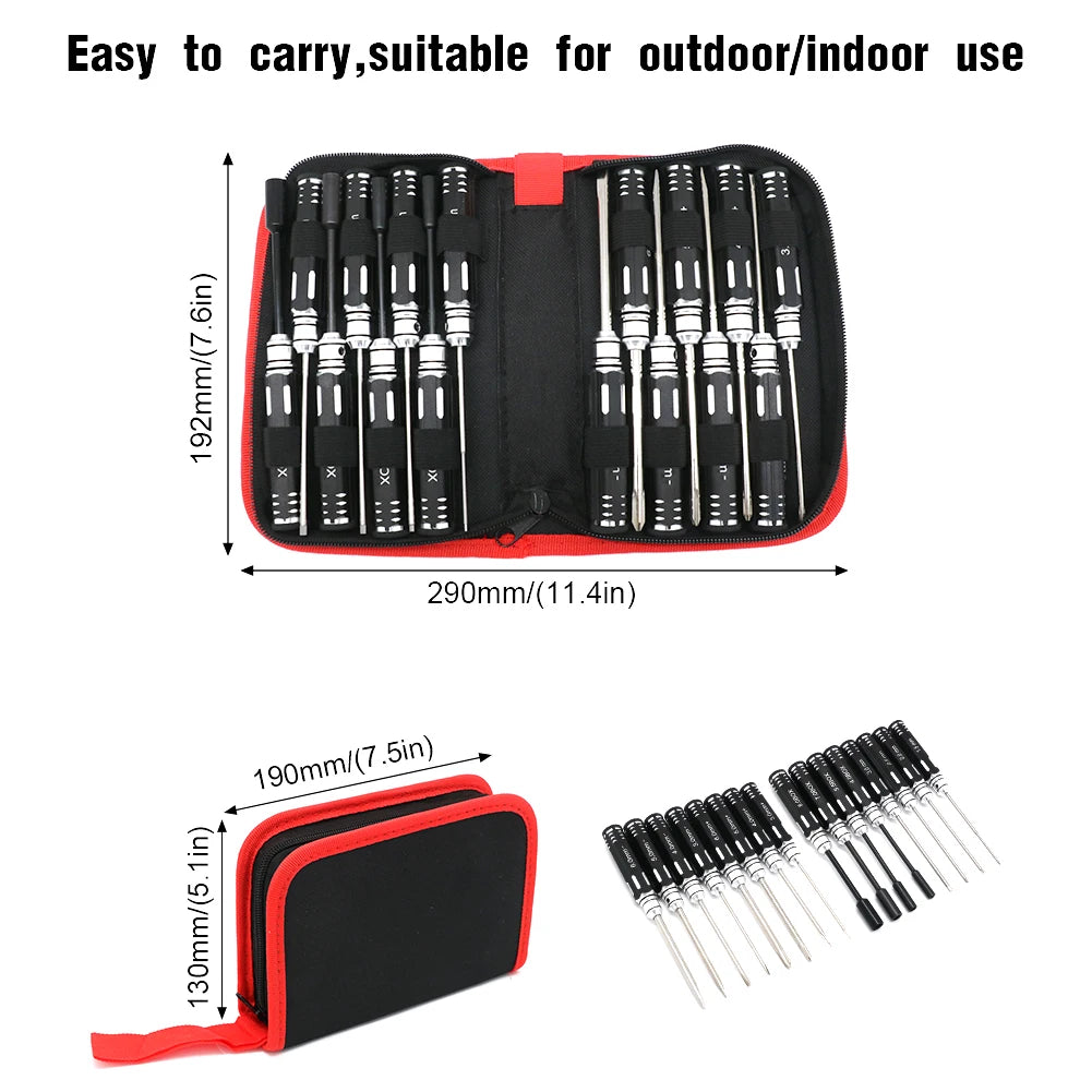 Hex Driver Set - 16pcs Hex Allen Screwdriver Kit Hex Nut Driver Set