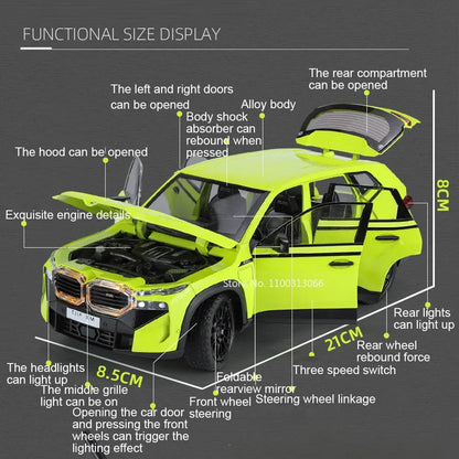 1:24 THE XM Off-road Diecast Car with Lights, Sound and Pull Back Function