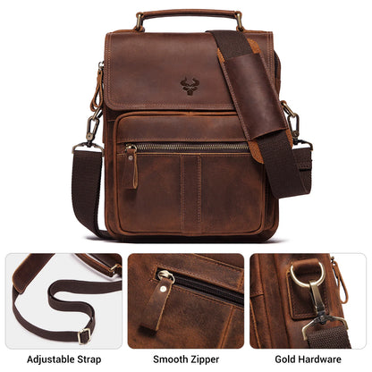 Genuine Leather Shoulder Bag Luxury Business Messenger Bag