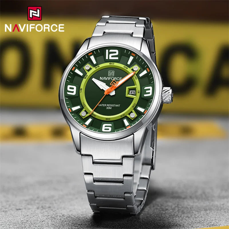 NAVIFORCE Watch For Men Calendar Quartz Wristwatches Waterproof NF8044