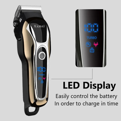 Hair Clippers 1990 professional trimmer LCD display Almighty set