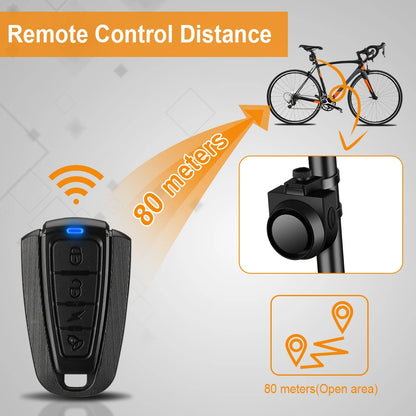 Bicycle Vibration Alarm USB Charging Motorcycle Bike Wireless Alarm System