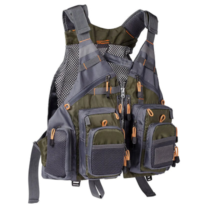 Bassdash Breathable Fishing Vest - Outdoor Sports Fly Fishing Adjustable Vest