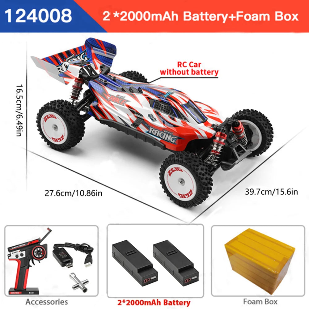 RC Car High Speed Drift Racing Car 124008 124017 75KM/H 4WD