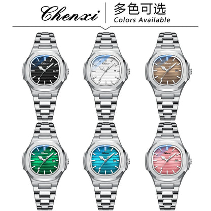 Women's Wristwatch Quartz Movement Stainless Steel Band CHENXI 8222