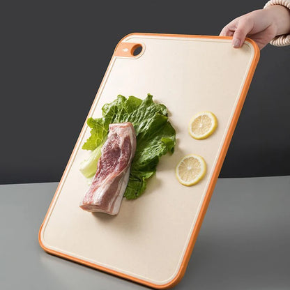 1pc Double-sided Antibacterial and Anti-mildew Cutting Board, Plastic Chopping Board, Kitchen Multi-function Adhesive Board