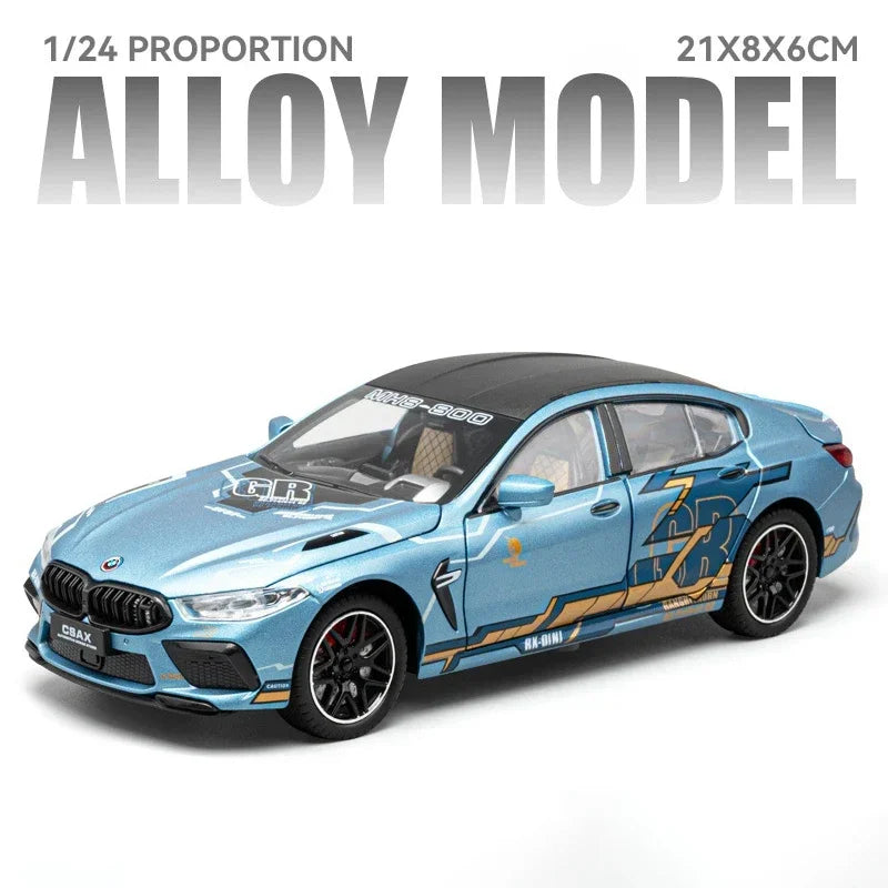 1:24 BMW M8 Alloy Super Car Model Scale Diecast Sound ＆ Light*