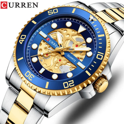 Men's Watches Stainless Steel Quartz Chronograph by CURREN 8412