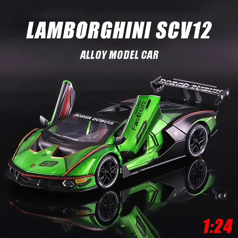 1:24 Lamborghini Essenza SCV12 Track Version Supercar Alloy Die-cast Model*