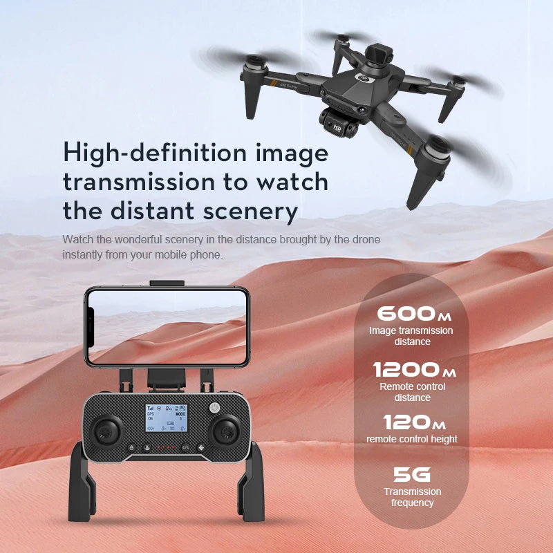 Drone 8K Professional Dual Camera GPS 20 Mins Max Flight Time. Drone K80 Pro Max*