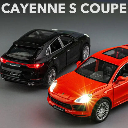 1/24 Porsche Cayenne S Turbo SUV Alloy Diecast Model Sound + Lights