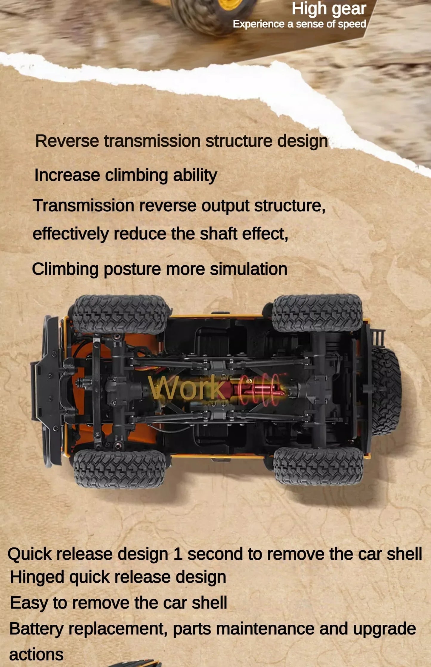 Remote Control Land Rover Series 4WD Climber FMS FCX24M Scale 1/24