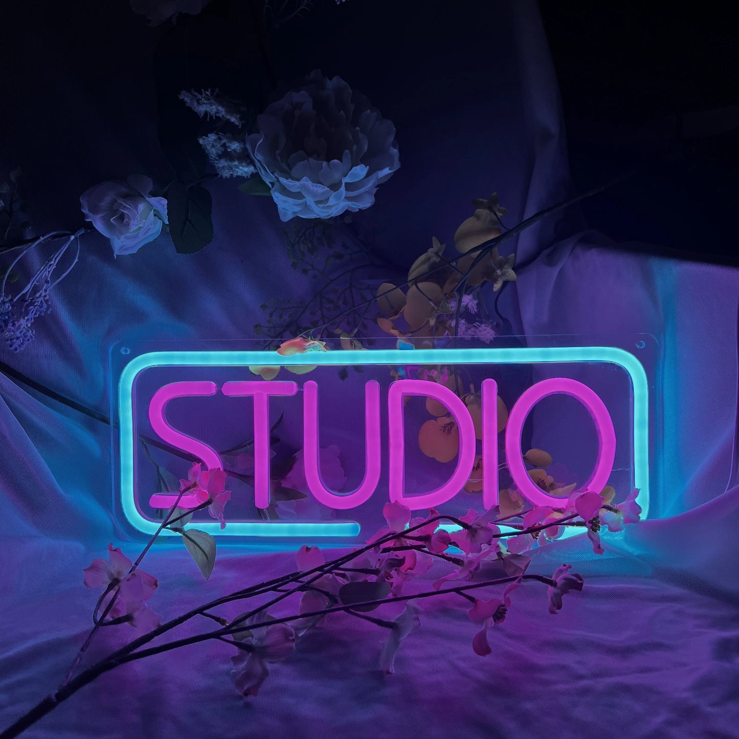 Music Studio Neon Sign LED for Bar, Bedroom, Party, Club, USB Powered.