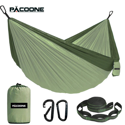 Hammock Single or Double. Pacoone. Comfortable and Compact.