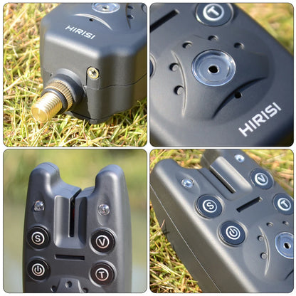 Carp Fishing Set Bite Alarms, Buzz Bars and Swingers with Case by Hirisi.