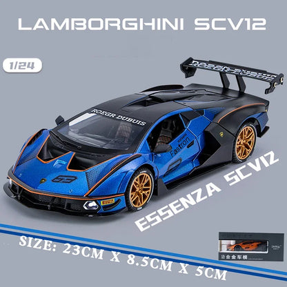 1:24 Lamborghini Essenza SCV12 Track Version Supercar Alloy Die-cast Model*