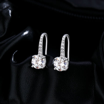 💚 Drop Earrings D Colour Luxury Moissanite 925 Sterling Silver 💚