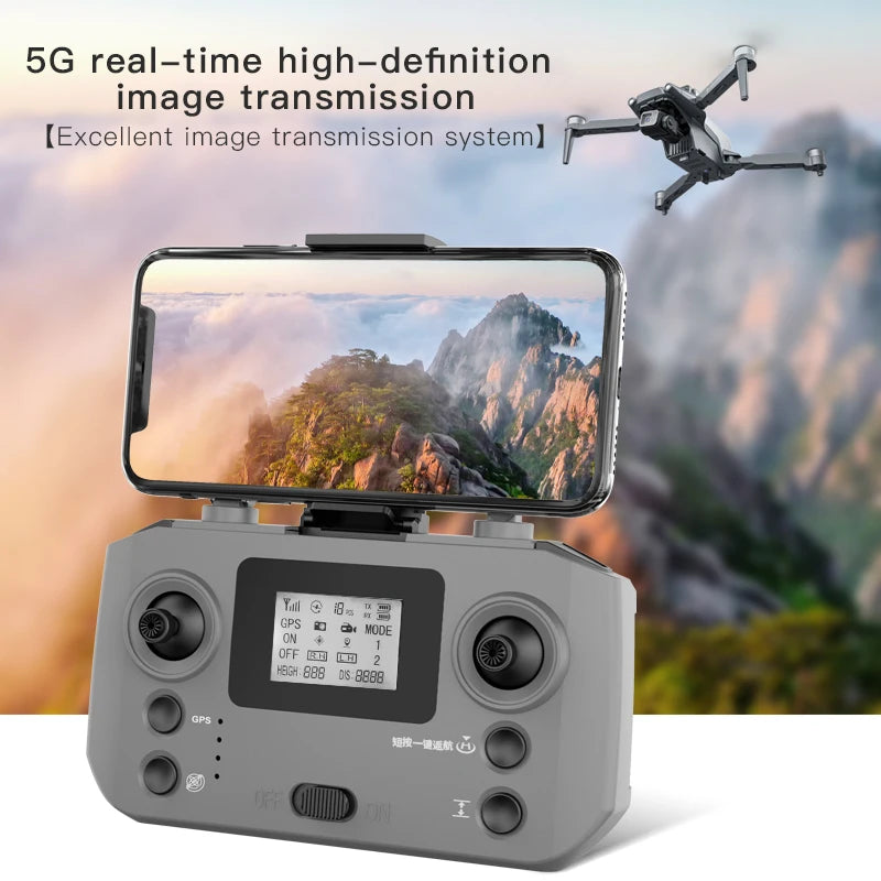 Camera Drone L600 Max Pro with Laser Obstacle Avoidance GPS - 25 Min Flight*