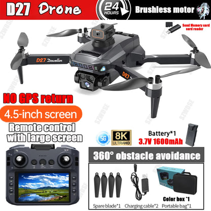 💚 Drone D27  5G Image Transfer GPS 8K HD Camera Obstacle Avoidance 💚