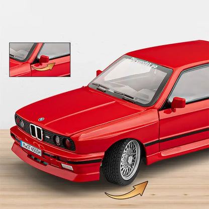 1:24 1988 BMW M3 E30 Sports Car Model Diecast Classic Car. Sound & Lights