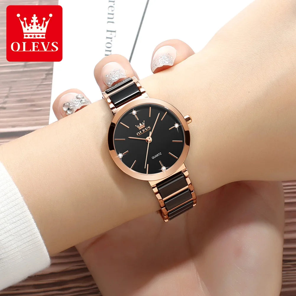 OLEVS Women's Wristwatch Elegant Bracelet Waterproof Fashion Quartz