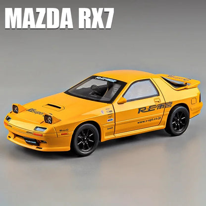 1:24 INITIAL D Mazda RX7 RX-7 -FC  Diecast Car Model Sound and lights*