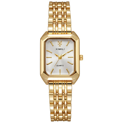 Ladies Quartz Watch&nbsp; Square Gold Women's Stainless Steel