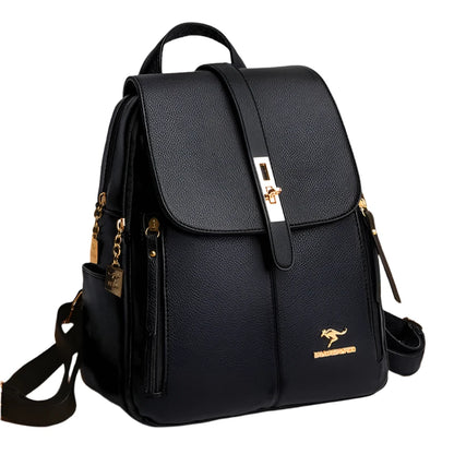 Backpack Multi Pockets Stunning Design PU Leather.