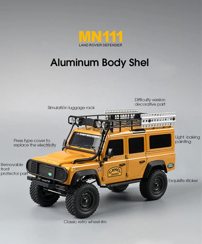 MN 111 Model RC CAR Crawler 1:18 Kit Assembled 4WD Off Road Vehicle Led Lights