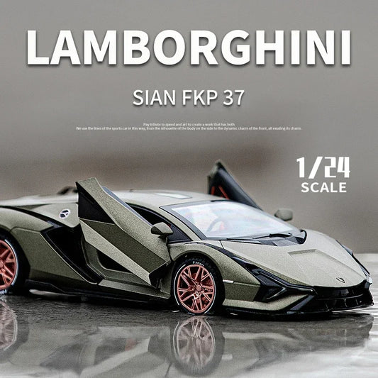 1:24 Lamborghini Sian FKP37 Diecast Sound Super Car*