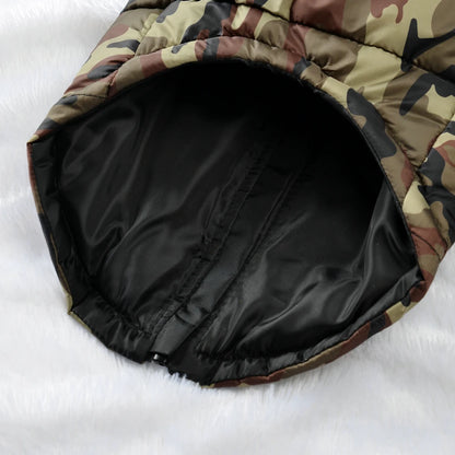 Large Dog Coat Windproof Camouflage Print. *MEASURE YOUR DOG*